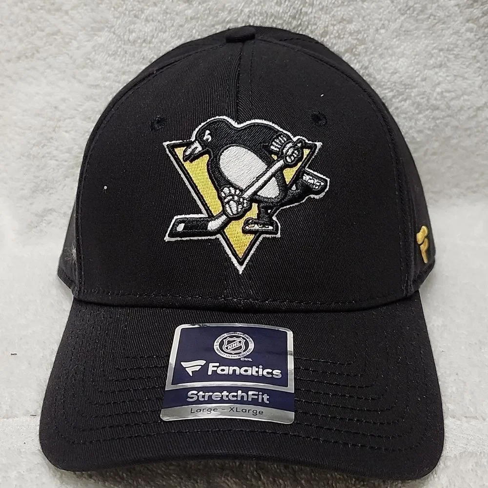 Fanatics Pittsburgh Penguins L/XL Stretchfit Hat - New